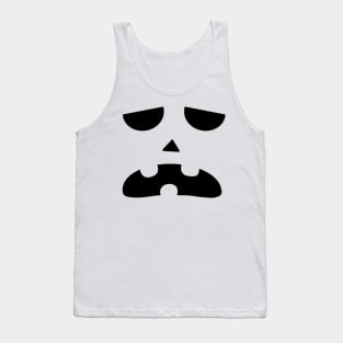 Depressed pumpkin design Tank Top